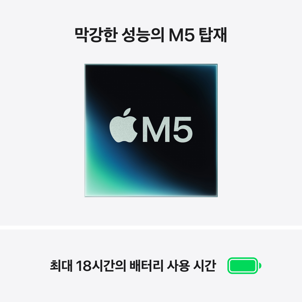 (1차예약) 애플 맥북에어 13 M5 (CPU 10코어/GPU 10코어) 24GB 1TB 스카이 블루 MDHK4KH/A 상세 이미지 2